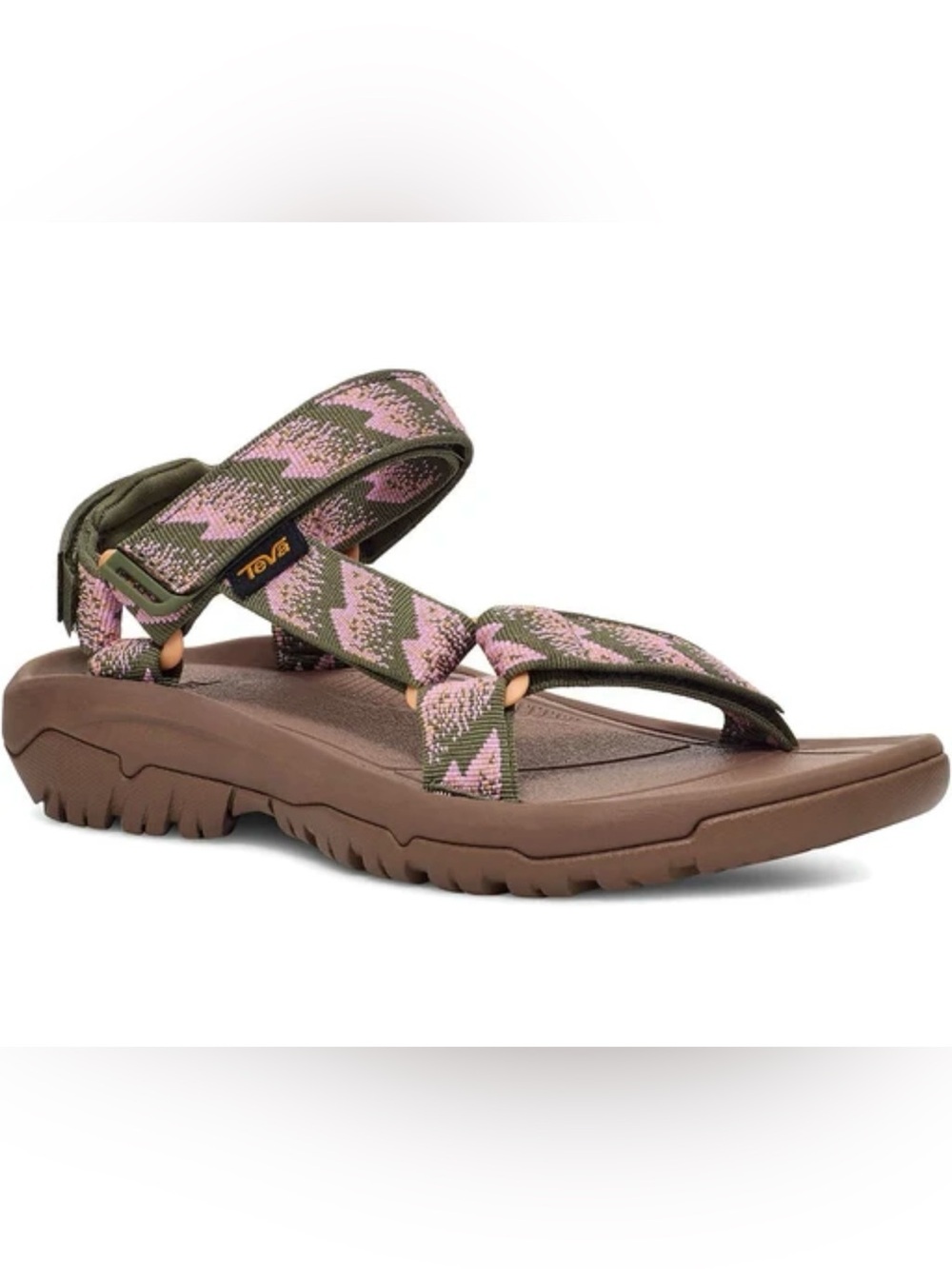 Teva XLT2 Rainfall Burnt Olive & Pink Patterned Outdoor Sandals Size 10